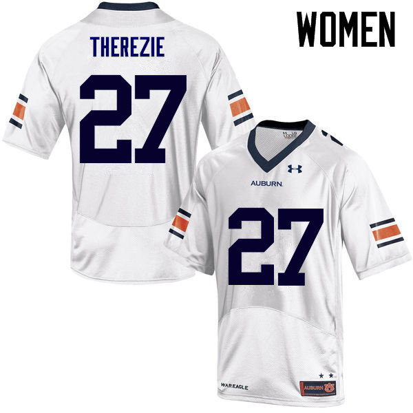 Women Auburn Tigers #27 Robenson Therezie College Football Jerseys Sale-White